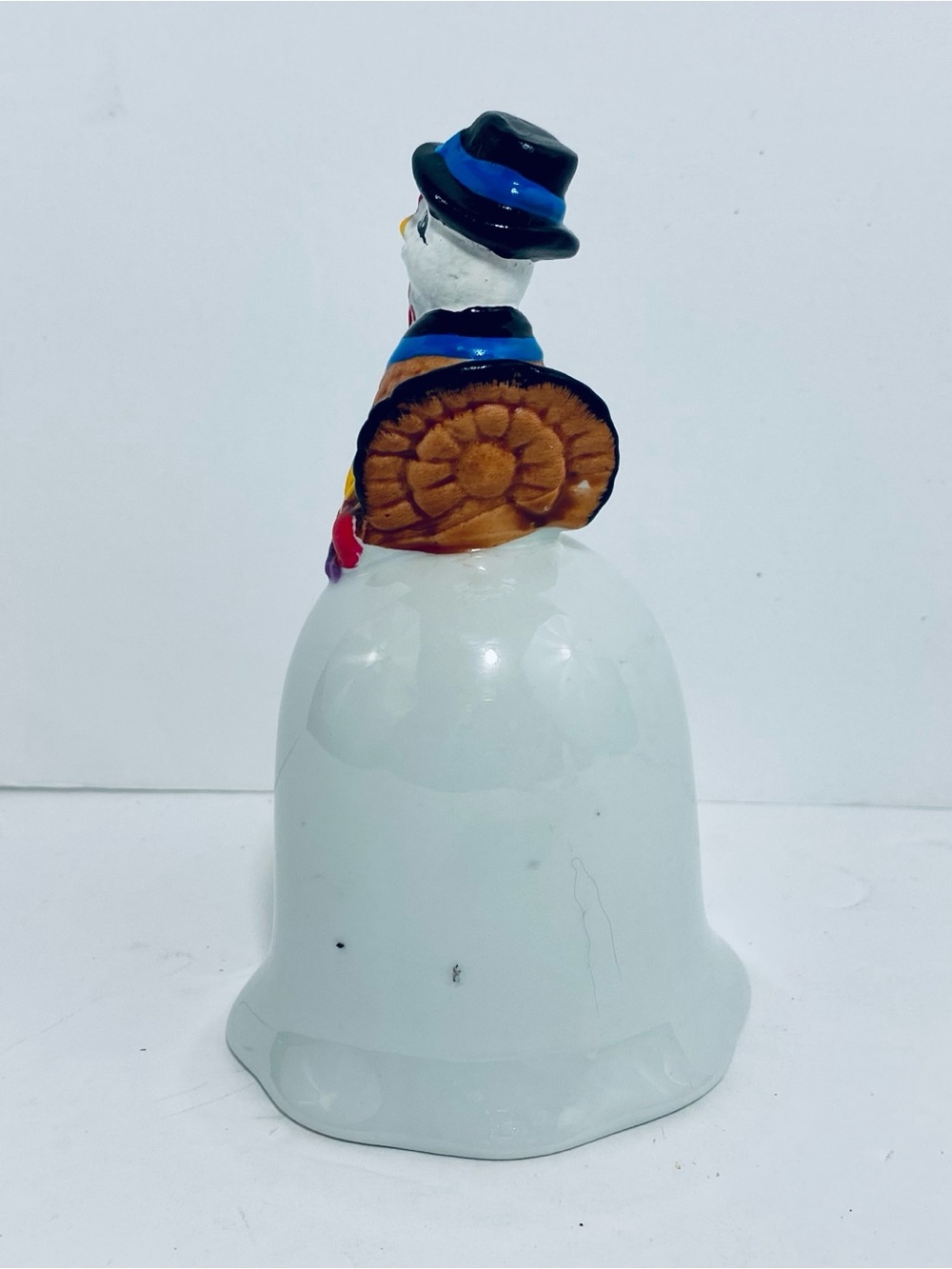 Thanksgiving Turkey Porcelain Handbell Pumpkin Clapper K's Collection NWT - Picture 9 of 12
